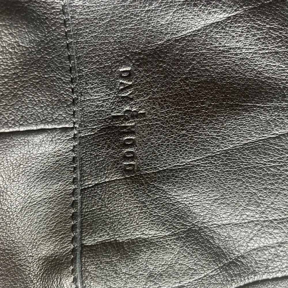 Anthropologie Black Leather Tote Satchel - Picture 3 of 5